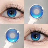 1Pair Contacts Lenses Green Aura Series Lenses Makeup Red Lenses Beauty Pupils Cosplay Fashion Korean Colorcon Lenses