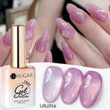 popxstar UR SUGAR 15ml Jelly Milky White Translucent Color Gel Polish Semi Permanent UV Gel Nail Art Soak Off Gel Varnish Latest Fashion