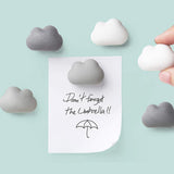 Popxstar  6PCS Creative Cloud Refrigerator Magnetic Sticker Cartoon Magnet Message Board DIY Photo Sticker Cute Refrigerator Magnets Decor