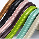 Popxstar  5 Meter Self-Adhesive Skirting Wall Border Floor Decorative Line Baseboard Flooring Wall Decor NBR Molding Line 3D Wall Sticker
