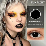 Popxstar  Cosplay White Contact Lenses for Eyes Anime Role Playing Lens Halloween Cosplay Black Contacts Yearly Cosmetics Pupils