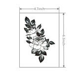 Popxstar  Flower Tattoo Sticker Waterproof and Long-lasting Temporary Tattoo Sticker