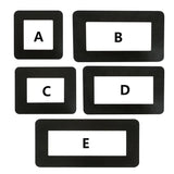 Popxstar 1PC Modern Simple Anti-Dirty Buckle Type Non-Adhesive Dustproof Switch Protective Cover Outlet Wall Sticker Aluminum Socket Frame