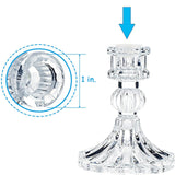 Popxstar Novelty Glass Candle Holder Nordic Decor Candlestick Romantic Candle Stand Desk Accessories Wedding Centerpieces Ornament Gifts