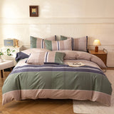 3pc  100% Cotton Printed Duvet Cover Set Includes One Duvet Cover and Two Pillowcases It's Soft Skin-friendly Cotton Bedding