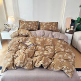 Retro Style Duvet Cover Set New Butterfly Bed Sheet Four Piece Set High Beauty Quilt Sheet Bed Sheet Bedding Set