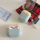 Popxstar Simple Color Blocking Wave Point Suitable For AirPods 3 Headphone Case, New Apple wireless Bluetooth Third-Generation AirPods 2