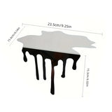 Minimalism Stainless Steel Flowing Water Droplet Decoration Reflective Surface Artwork Desktop Decoration Home Decoration