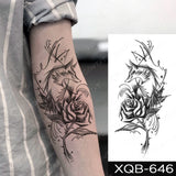 Popxstar Waterproof Temporary Tattoo Sticker Japanese Phoenix Flame Flash Tatto Feather Totem Body Art Arm Leg Waist Fake Tatoo Men Women