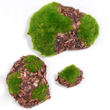 Popxstar 6pcs Artificial Green Moss Plants Simulated Moss Stone Creative Home Garden Lawn Floor Ornament Landscape Bonsai Decoration