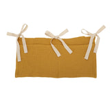 Popxstar Baby Crib Storage Bag Cotton Double Pouch Newborn Bed Headboard Organizer for Kids Baby Bedding Diaper Toys Bag