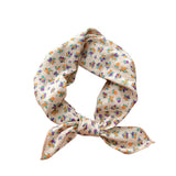 Popxstar 58cm Square Cotton Flower Neck Scarf Hair Band Fashion Print Wrap Hairband Headband Hairscarf Turban Kerchief Bandanas