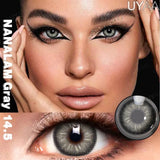 1Pair NEW Color Contact Lenses For Eyes Beauty Pupils Natural Pupils Brown Contact Lenses Soft Colorful Cosmetics Gray Len
