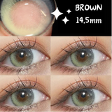 Popxstar Contact Lenses for Eyes with Degree 1 Pair Big Eye Lenses Brown Lenses Fog Pearl Lens Korean Lenses Natural Lenses