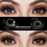Popxstar  1 pair Colored Lens Natural Korean Contact Lenses Grey Eyes Pupils Cosmetics Fashion Soft Contacts Lens Makeup Lenses
