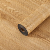 40x300cm Self-Adhesive Wood Grain PVC Stickers Thickened Waterproof Floor Wall Decals for Indoor Home Decor Easy Peel Stick