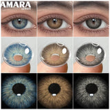 Popxstar  Natural Colored Contact Lenses For Eyes 1Pair Color Contact Lenses For Eyes Yearly Beautiful Makeup Contact Lense Eyes