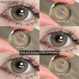 2pcs NEW Colored Contact Lenses Fashion Blue Eyes Lenses Gray Beauty Pupils Brown Eyes Contacts Green Lens 6 Months Use