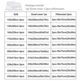 Popxstar  3pcs Duvet Cover Set with Pillow Case Double Comforter Bedding Set Quilt Cover Queen/King Couple or Single Bed