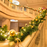 Popxstar Christmas Garlands With Pinecones Red Berries Artificial Christmas Wreaths For Home Xmas Tree Stairs Door New Year Decoration