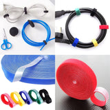 Popxstar 1/5M Cable Organizer Cable Management Wire Winder Tape Earphone Mouse Cord Management Ties Protector