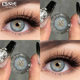 1 Pair Natural Fashion Color Contact Lenses for Eyes Brown pupils,Blue Contact Lenses Siri Series Cosmetic Lens New style
