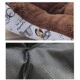 Popxstar  Square Dog Bed (S-3XL) Large Pet Dog House Cushion Kennel Soft Fleece Nest Dog Cat Baskets Mat Winter Waterproof Accessories