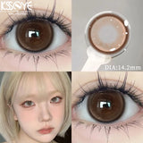 Popxstar  1 Pair New Product Color Contact Lenses with Diopter Myopia Eyes Natural High Quality Brown Contacts Lens Korean Lenses