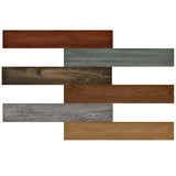 Popxstar Self-Adhesive Wood Grain Floor Wallpaper Waterproof Wall Sticker Bedroom Living Room Toilet Kitchen Home Decor Floor Sticker