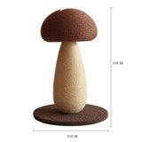 Mushroom Cat Scratching Post Natural Sisal Kitten Scratcher Toys Climbing Stand for Indoor Cats Interactive Pet Furniture