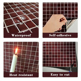 10/30 PC Self-Adhesive Wall Tile Kitchen Backsplash  Suitable for Kitchen Wall Decoration Square 10.5" x 10.5" 3D Mosaic Style