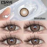 Popxstar 1 Pair New Color Contact Lenses with Myopia Degree High Quality Blue Eyes Colored Lens Makeup Beautiful Pupil Yearly Use