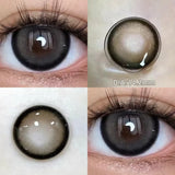 Popxstar Prescription Contact Lenses Myopia Lenses with Diopters Natural Pupils Color Contact Lenses for Eyes Brown Lenses 2pcs