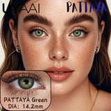 Color 1 Pair Contact Lenses with Natural High Color Saturation & Defined Edge, Soft Age-Reducing Ambience