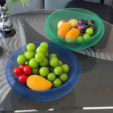 Good-looking storage basket metal iron home living room coffee table kitchen fruit vegetable hollow-out Draining rack shelf