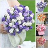 Popxstar  Rose Flower Bouquet Blanket Finished Bouquet Blanket Handmade Bouquet Nap Blanket Sofa Cover Valentine's Day Gift Manta de rosas