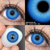 Popxstar   1pair Cosplay Color Contact Lenses for Eyes Anime Cosplay Eye Contacts Blind Black Colorful Lenses Halloween Eye Pupils