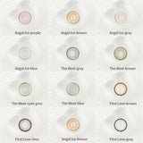 Popxstar  -1 Pair/2PCS 11 Colors Lenses Multi-coloured Contact Lenses for Eyes Comestic Beauty Pupils Myopia Color Lens Blue Gray