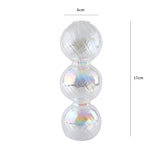 Popxstar 1pc Glass Vases Nordic Candlestick Wedding Decoration Christmas Decoration Candle Stick Holder Home Decor Flower Vase
