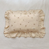 Popxstar INS Ruffle Edge Gauze 100% Cotton Princess Pillow Case 30X50 48X74cm Breathable Pillowcase Decorative for Home Bedding Bedroom