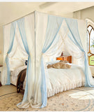 New Summer 2 Layers Mosquito Net for Home Decor with Bracket Princess Palace Bed Curtain Tent for Girls Room