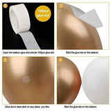 Popxstar Black Gold Balloon Garland Arch Kit Confetti Latex Balloon 30th 40th 50th Birthday Party Balloons Decorations Adults Baby Shower