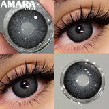 Popxstar  1 Pair Black Color Contact Lenses for Eyes 14.5mm Fashion Contact Lenses Brown Natural Contact Lenses Gray Soft Lens