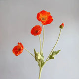Popxstar spring decor Artificial Flowers Fake Poppy Silk Flowers Long Stem Housewarming Garden Table Wedding DIY Party Wedding Bridal Bouquet Decor