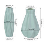 Popxstar  Modern Flower Vase White Pink Blue Plastic Vase Flower Pot Basket Nordic Home Living Room Decoration Ornament Flower Arrangement