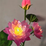 Simulated Flower Solar Lotus Light LED Solar Lotus Lawn Ground Mounted Light Festival Outdoor Scene Layout Atmosphere Light