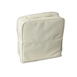 PU Vertical Makeup Bag Multi-layer Solid Color Stationery Storage Bag Square Large Capacity Cosmetics Storage Bag Travel