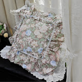 1 Piece Decorative Pillowcases Ruffle Design Pillow Cover Rustic Lace Pillowcase Bed Princess Throw Pillow Case