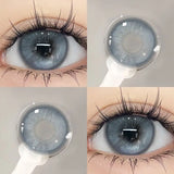 2pcs Korea Nature Fashion Colored Contact Lenses with Myopia Diopter Eyes Blue Eye Lenses Beauty Pupil New Fast Shipp