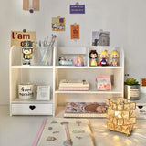 Popxstar cabin weekend inspo Double-Layer Desktop Organizer Rack Stationery Office Desk Accessories Storage Desktop Cosmetics Organizers Storage Shelf